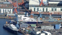Blohm Voss superyacht facility in Kiel - Germany